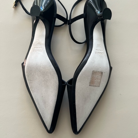 KHAITE Black Pointed Slingback Heels - Picture 8 of 8
